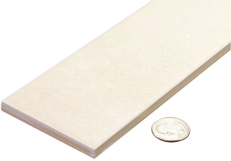 Estria Cameo Flat Beige 3x12 Matte Ceramic Tile Euro Glass