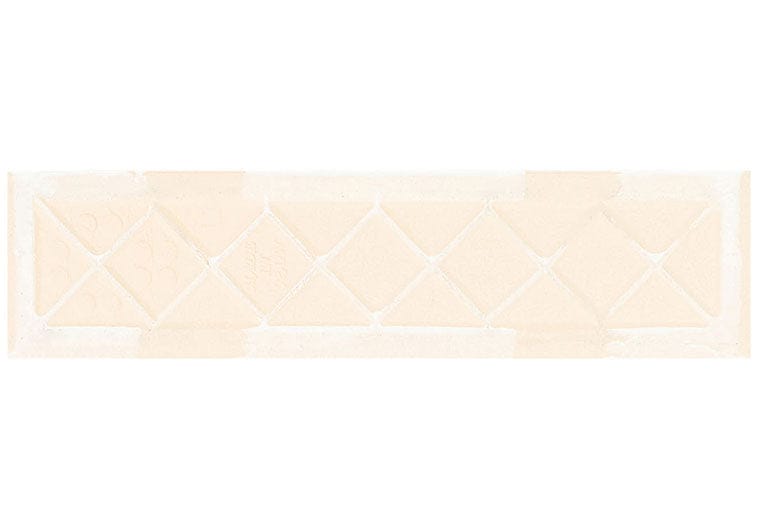 Estria Cameo Relief Beige 3x12 Matte Ceramic Tile Euro Glass