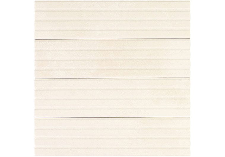 Estria Cameo Relief Beige 3x12 Matte Ceramic Tile Euro Glass