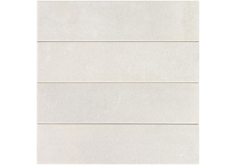 Estria Cirrus Flat Grey 3x12 Matte Ceramic Tile Euro Glass