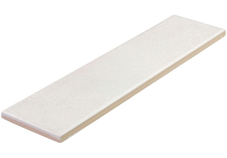 Estria Cirrus Flat Grey 3x12 Matte Ceramic Tile Euro Glass