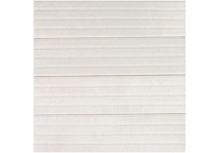 Estria Cirrus Relief Grey 3x12 Matte Ceramic Tile Euro Glass