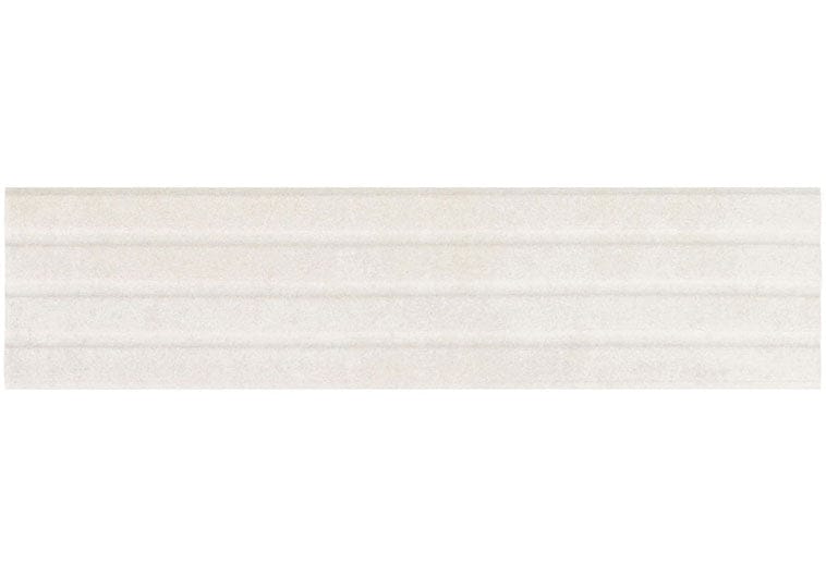 Estria Cirrus Relief Grey 3x12 Matte Ceramic Tile Euro Glass