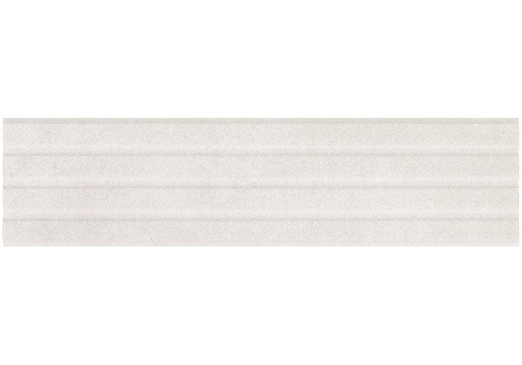 Estria Cirrus Relief Grey 3x12 Matte Ceramic Tile Euro Glass