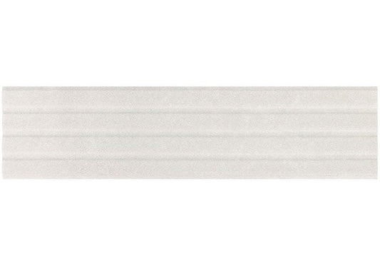 Estria Cirrus Relief Grey 3x12 Matte Ceramic Tile Euro Glass