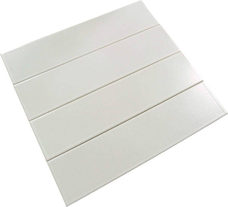 Evermore London White 3x12 Matte Porcelain Tile Euro Glass