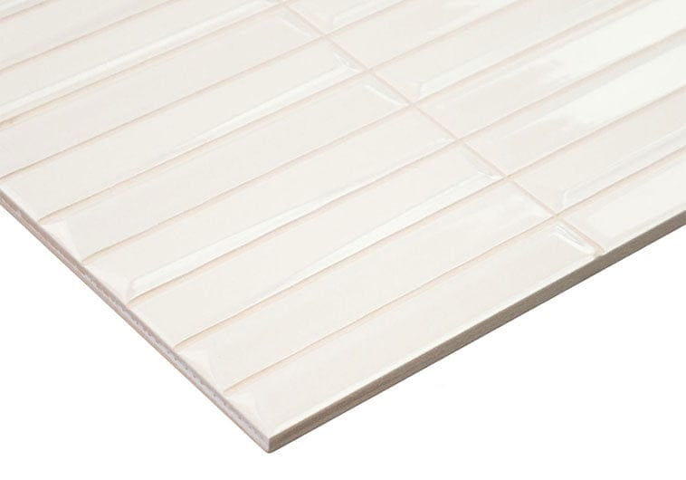 Finestra Canvas Beige 8x8 Glossy Ceramic Tile Euro Glass