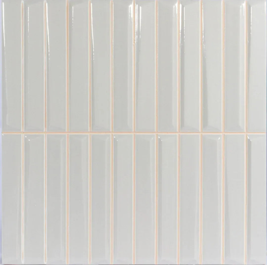 Finestra Carbon Grey 8x8 Glossy Ceramic Tile Euro Glass