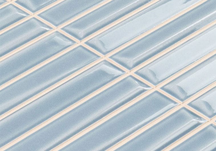 Finestra Chambray Blue 8x8 Glossy Ceramic Tile Euro Glass