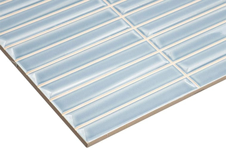 Finestra Chambray Blue 8x8 Glossy Ceramic Tile Euro Glass