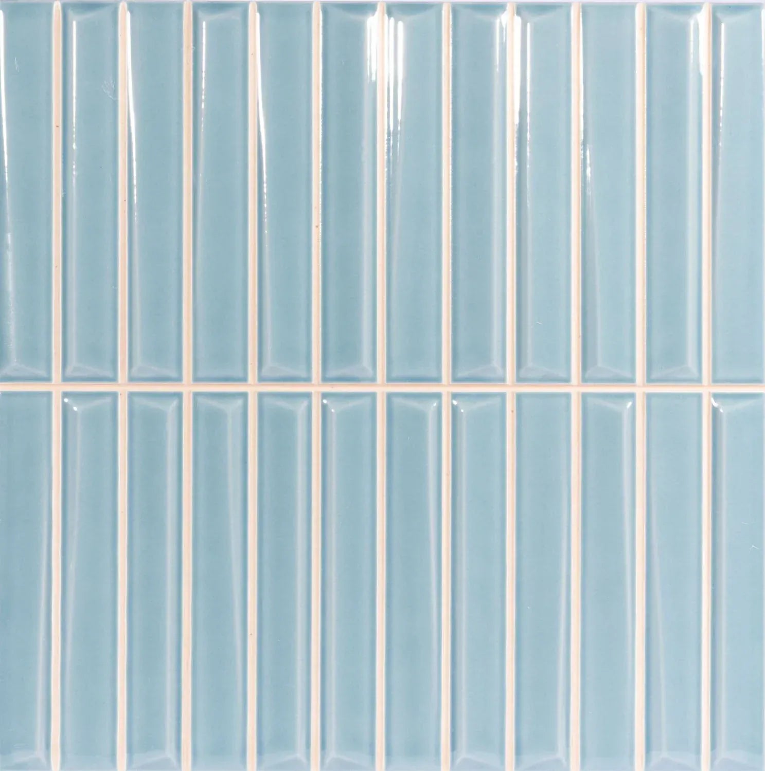 Finestra Chambray Blue 8x8 Glossy Ceramic Tile Euro Glass