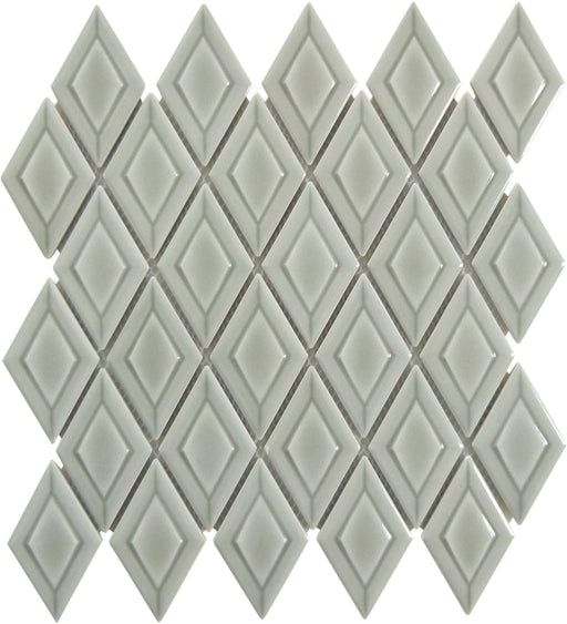 Foxer Beige Diamond 2x3 Glossy Porcelain Tile Euro Glass