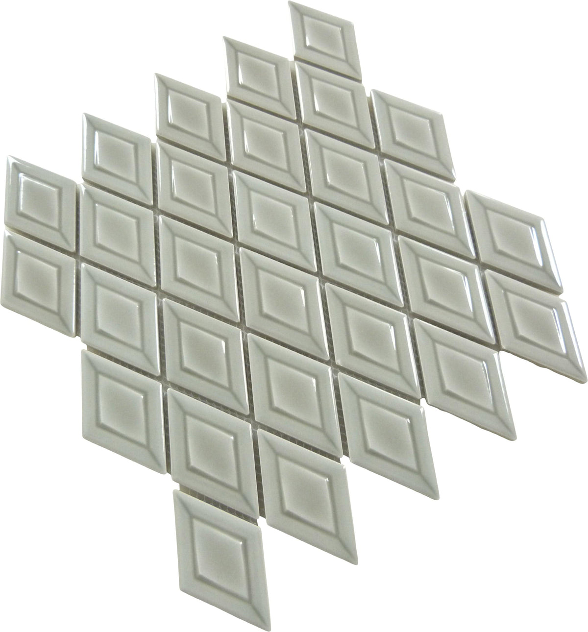 Foxer Beige Diamond 2x3 Glossy Porcelain Tile | Oasis Tile