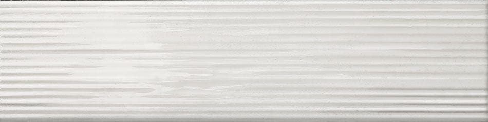 Groove Rhythm Ice 3x12 Glossy Porcelain Tile Euro Glass