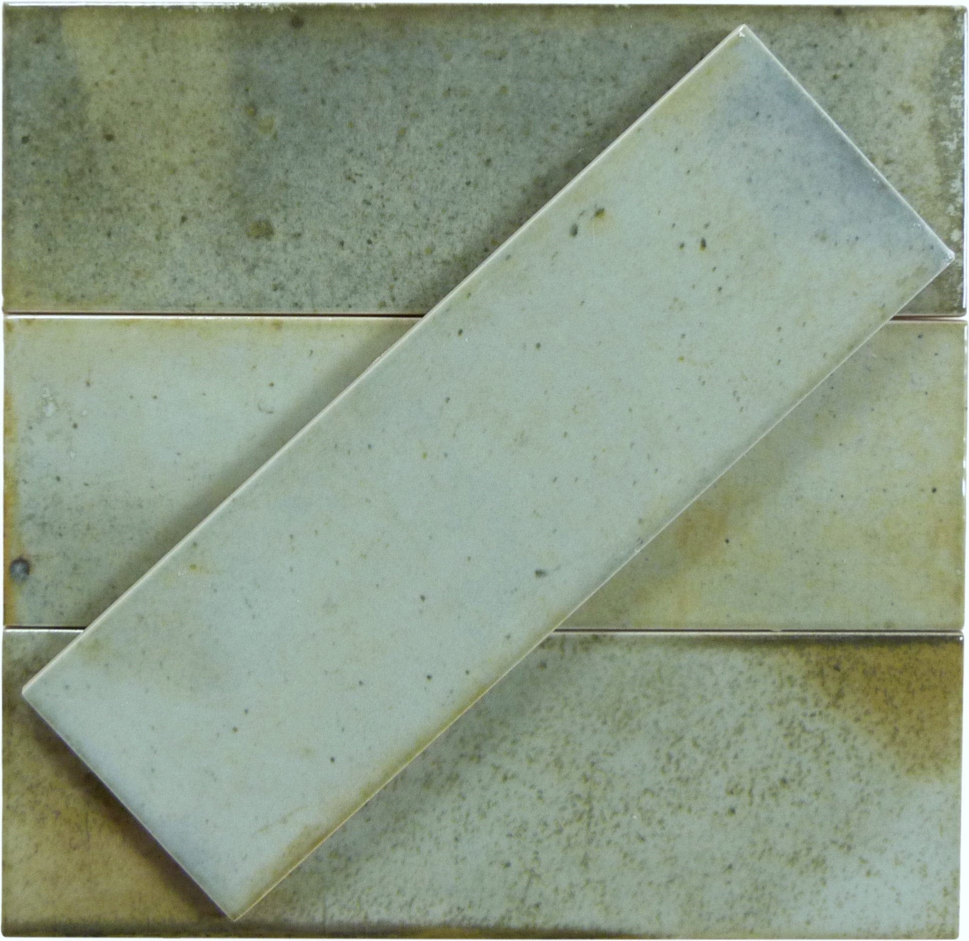 Hanoi Celadon Green 2.5x8 Glossy Tile Euro Glass