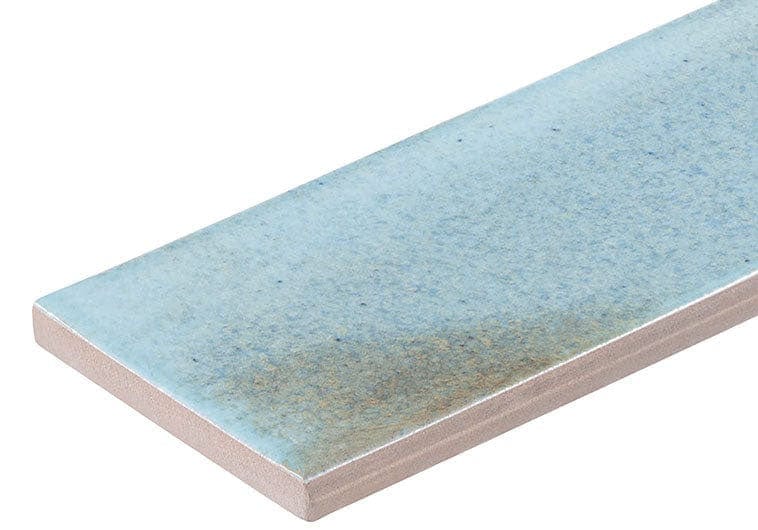 Hanoi Sky Blue 2.5x8 Glossy Tile Euro Glass