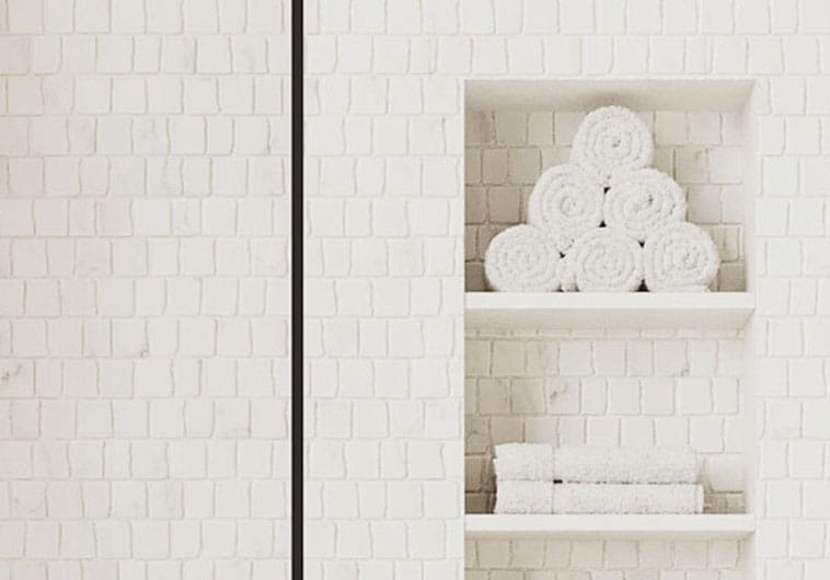 Illusion Déjà Vu White 11.75x11.75 Matte Glass Tile Euro Glass