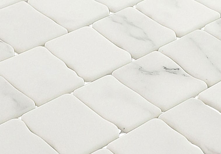 Illusion Déjà Vu White 11.75x11.75 Matte Glass Tile Euro Glass
