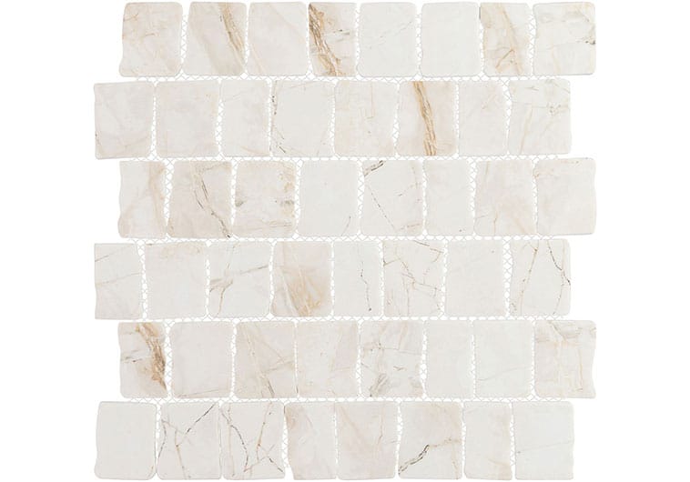 Illusion Mirage Beige 11.75x11.75 Matte Glass Tile Euro Glass