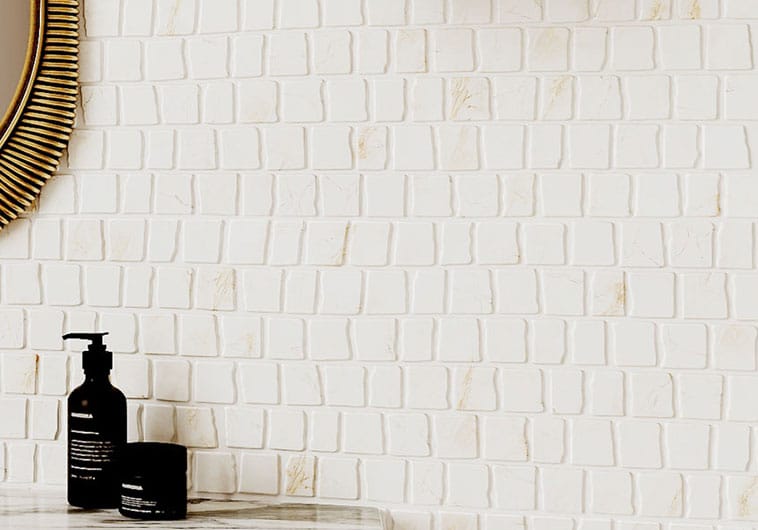 Illusion Mirage Beige 11.75x11.75 Matte Glass Tile Euro Glass