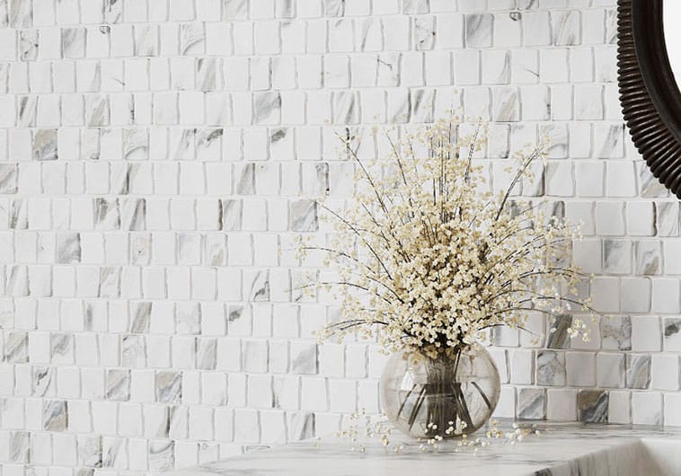 Illusion Mirror Grey 11.75x11.75 Matte Glass Tile Euro Glass