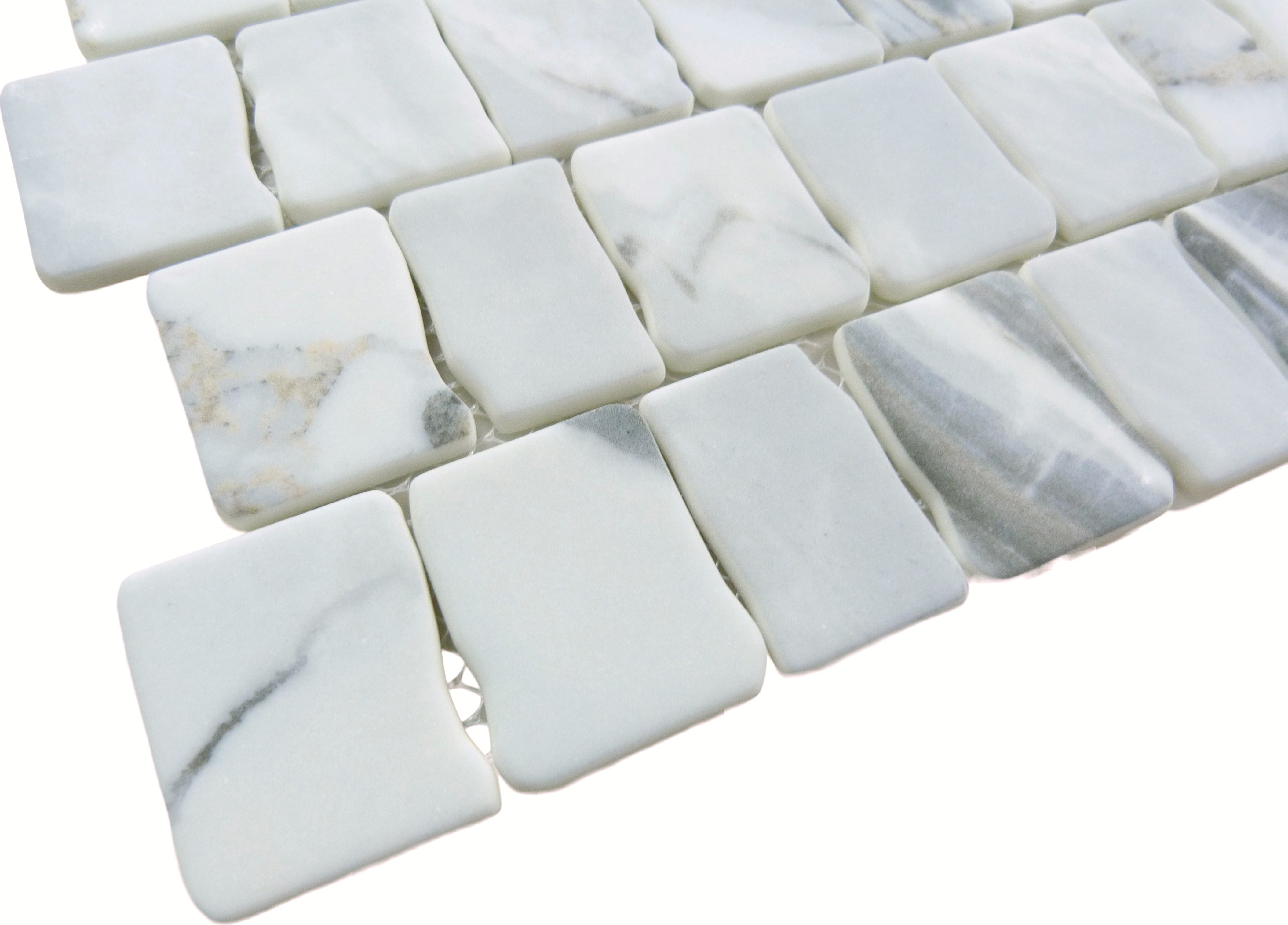 Illusion Mirror Grey Matte Glass Tile Euro Glass