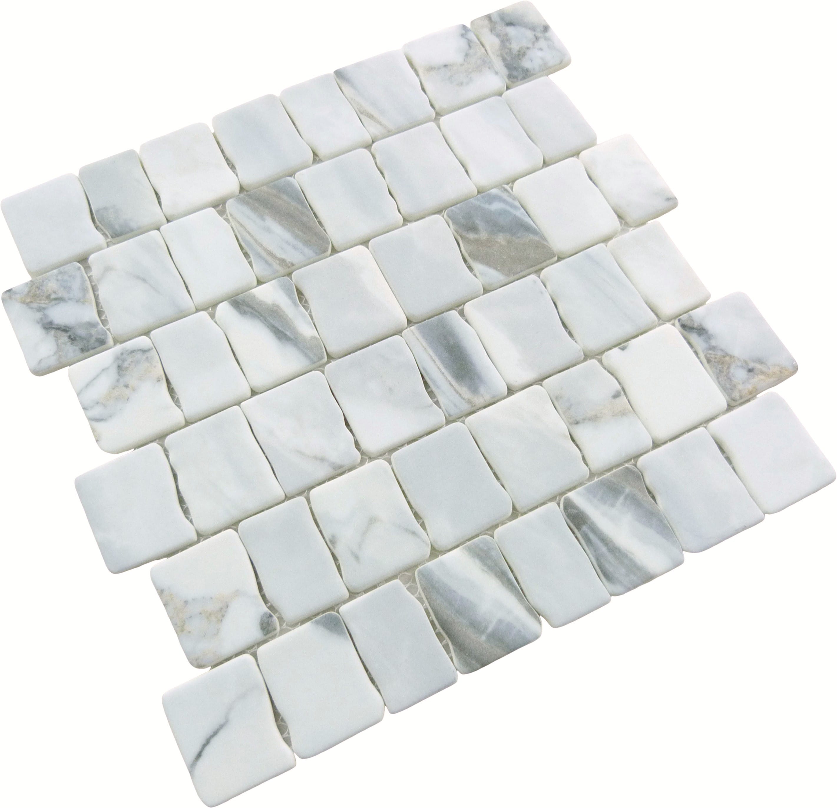 Illusion Mirror Grey Matte Glass Tile Euro Glass