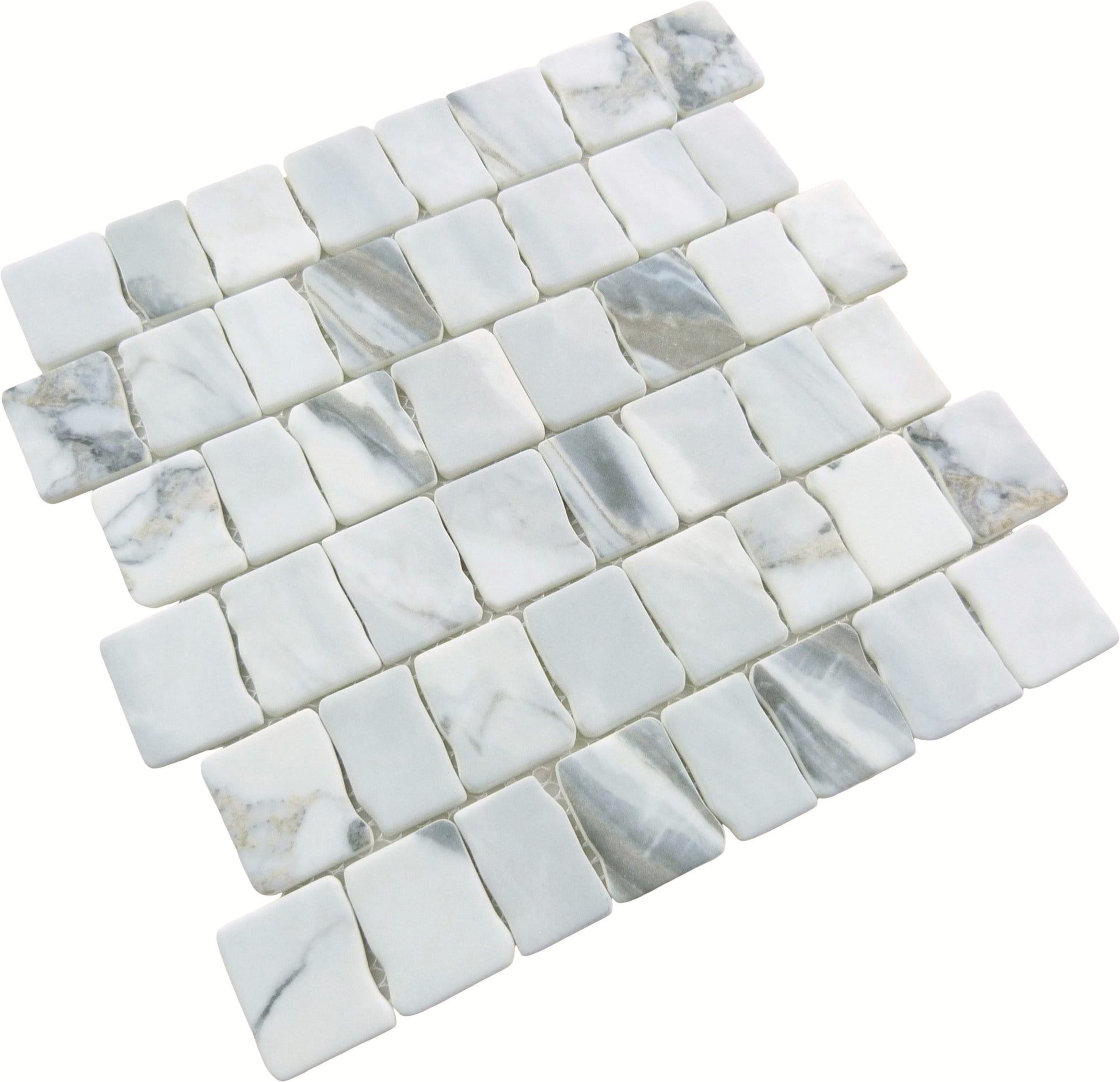 Illusion Mirror Grey Matte Glass Tile Euro Glass