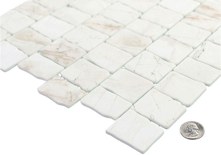 Illusion Phantasy Beige 11.75x11.75 Matte Glass Tile Euro Glass