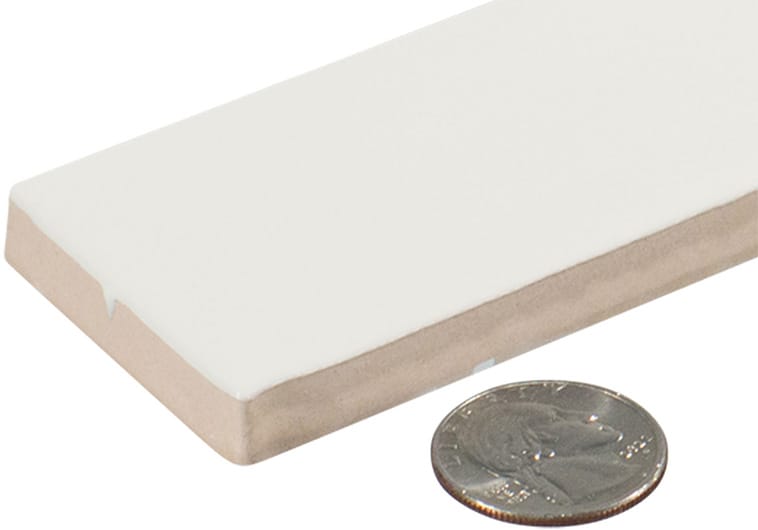 Kroma Solstice Beige 2x10 Glossy Ceramic Tile Euro Glass