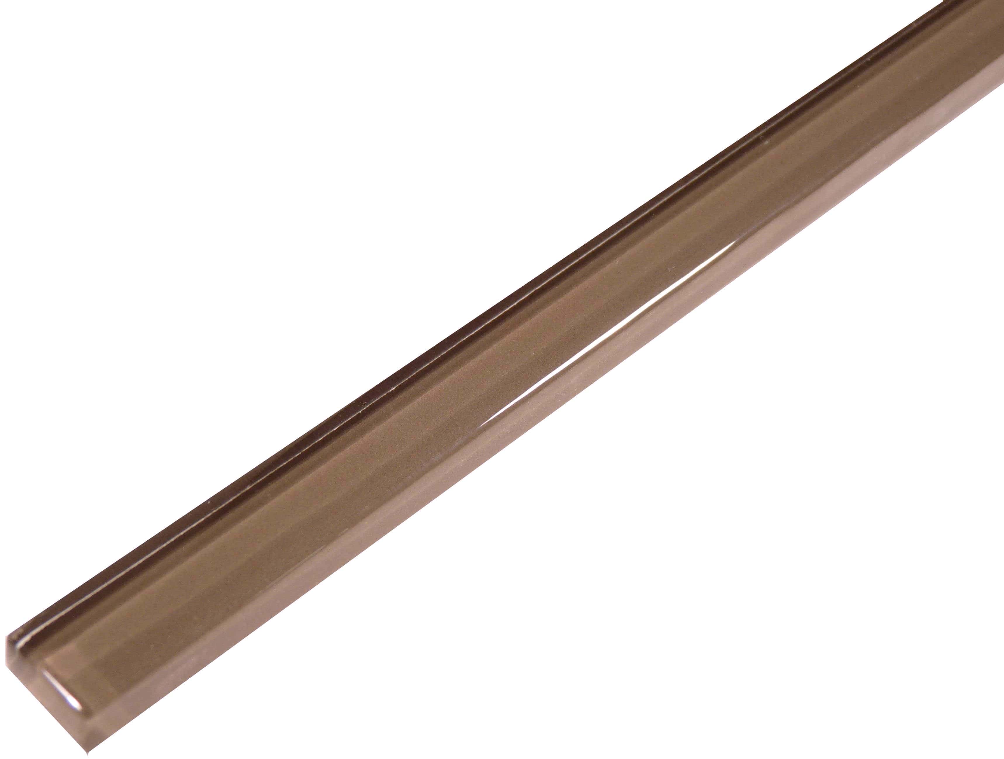Creek Bed Brown 5/8x12 Glossy Glass Liner Euro Glass