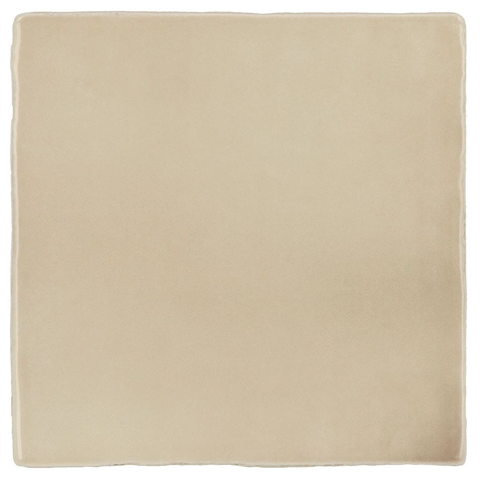 Manacor Beige Argile 4x4 Glossy Ceramic Tile Euro Glass