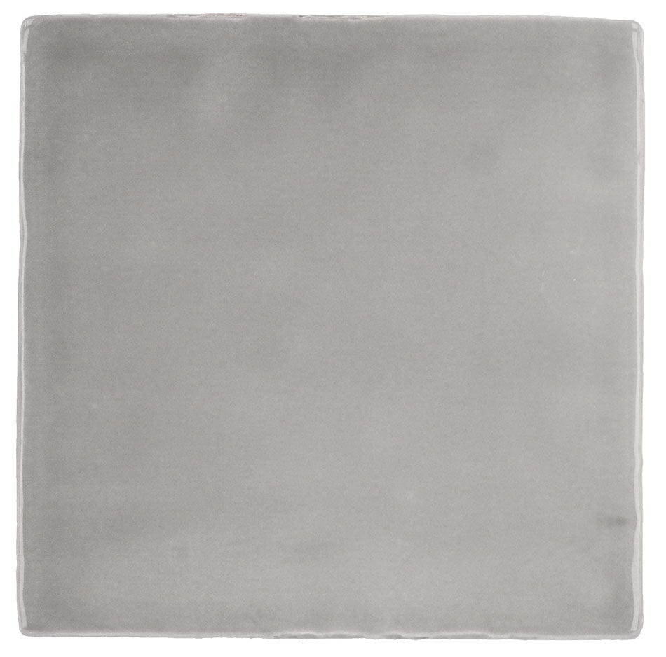 Manacor Mercury Grey 4x4 Glossy Ceramic Tile Euro Glass