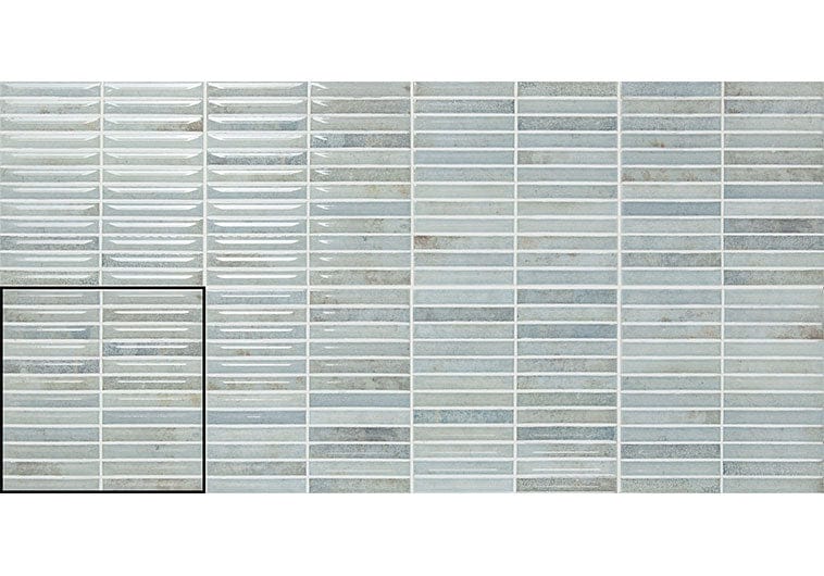 Modulette Abyssal Blue 8x8 Glossy Ceramic Tile Euro Glass