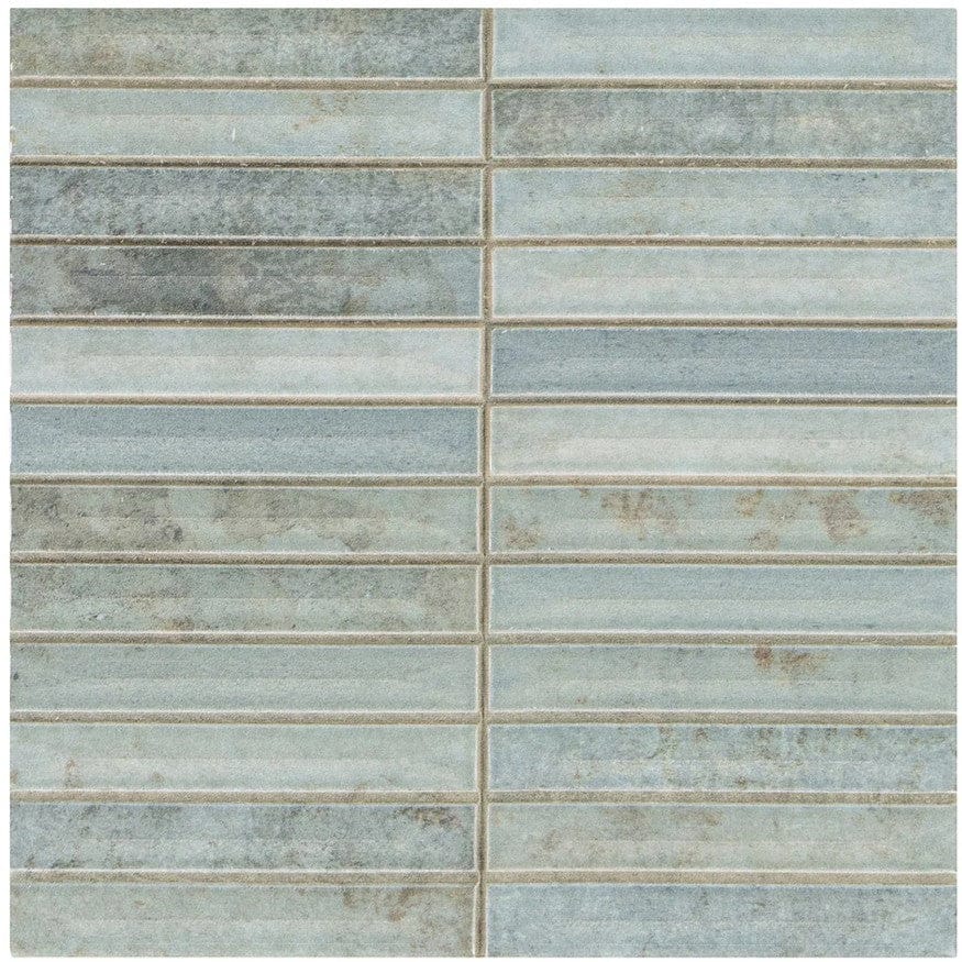 Modulette Abyssal Blue 8x8 Glossy Ceramic Tile Euro Glass