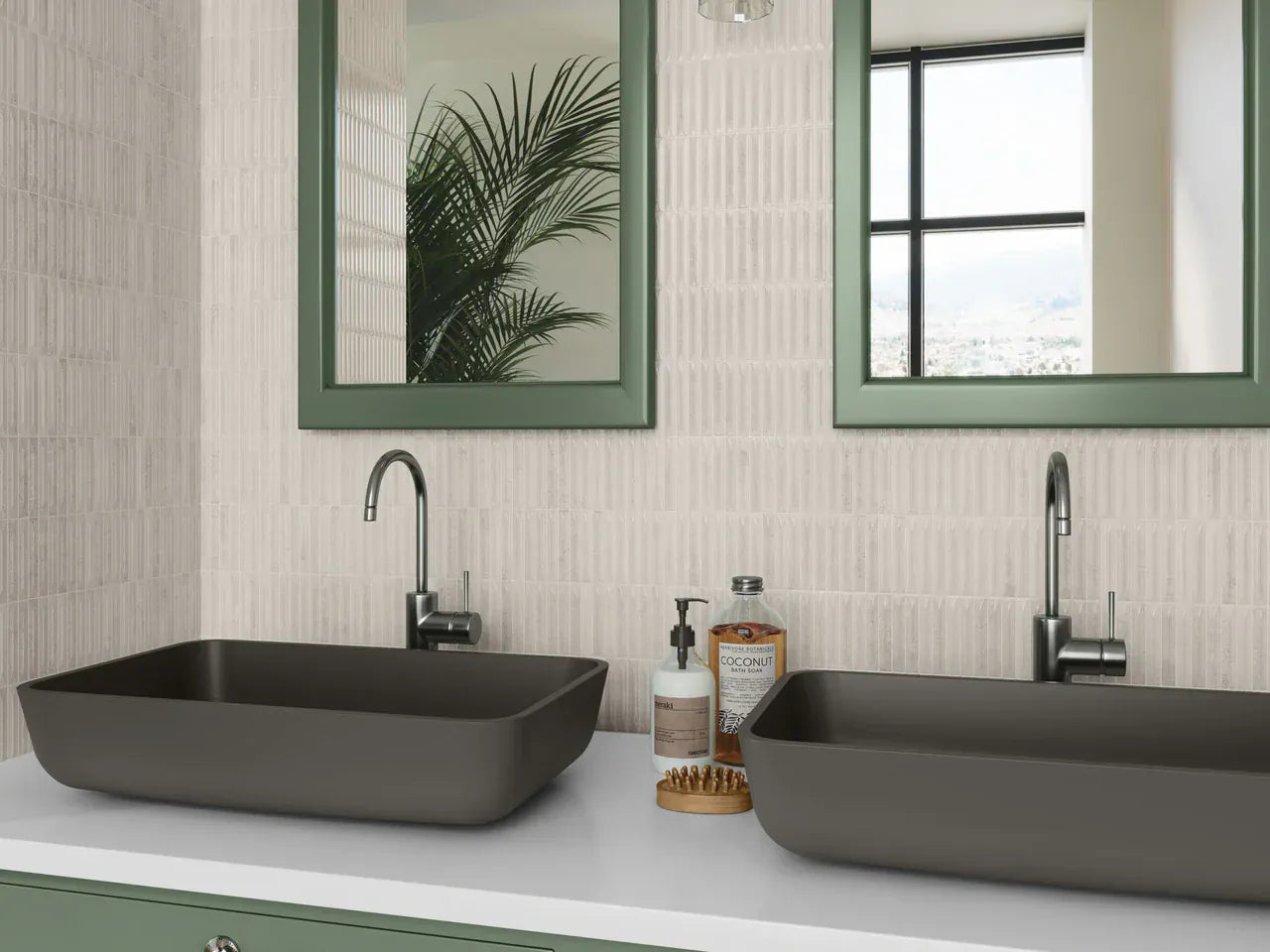 Modulette Blancore White 8x8 Glossy Ceramic Tile Euro Glass