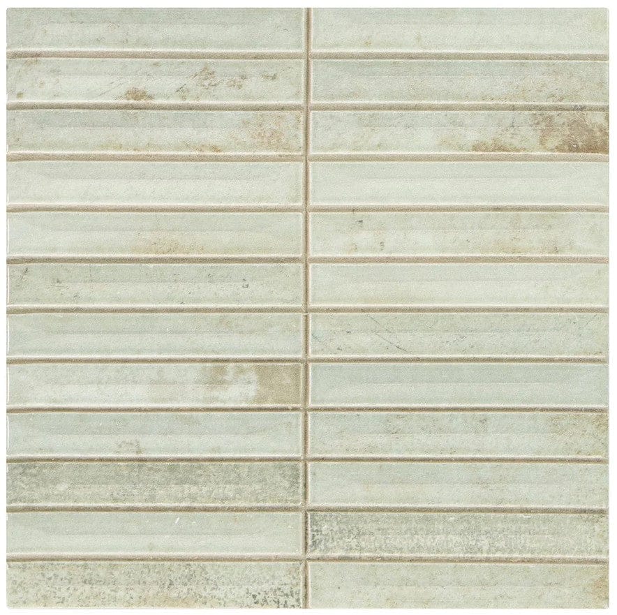 Modulette Viridelle Green 8x8 Glossy Ceramic Tile Euro Glass