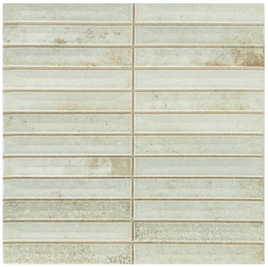 Modulette Viridelle Green 8x8 Glossy Ceramic Tile Euro Glass