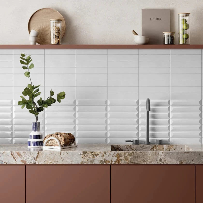 Noelle Windall Flat White 2x10 Matte Ceramic Tile | Oasis Tile Noelle Windall Flat White 2x10 Matte Ceramic Tile | Oasis Tile