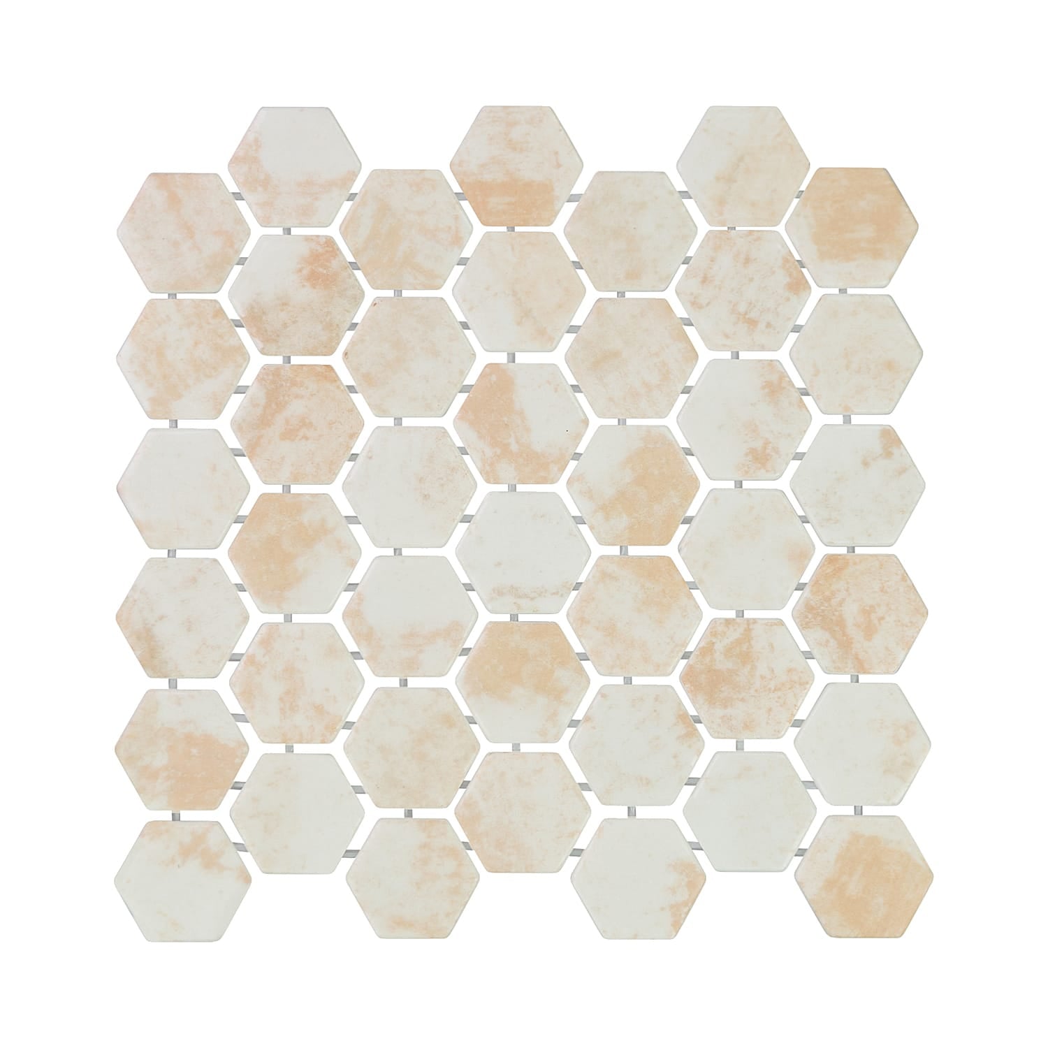 Verismo Forno 2-Inch Hexagon Recycled Glass Mosaic Tile Euro Glass