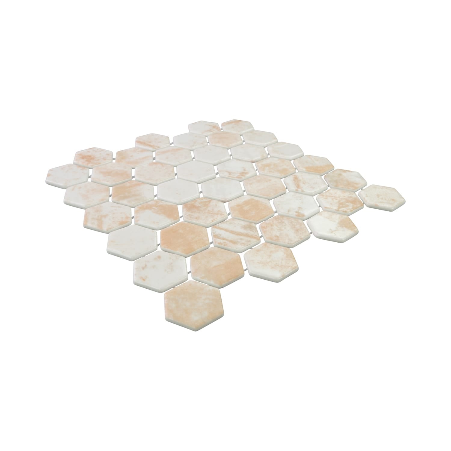 Verismo Forno 2-Inch Hexagon Recycled Glass Mosaic Tile Euro Glass