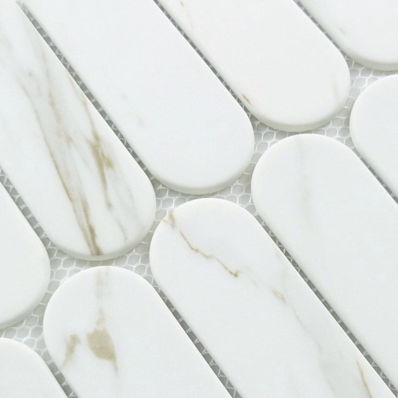 Paneria Biscotti White 2x6 Recycled Matte Glass Tile Euro Glass