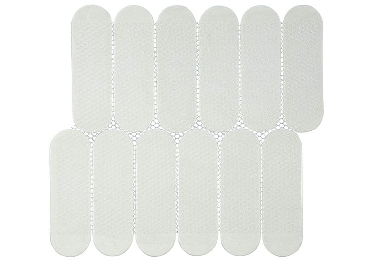 Paneria Cannoli Grey  1 14/16" x 6 Recycled Matte Glass Tile Euro Glass