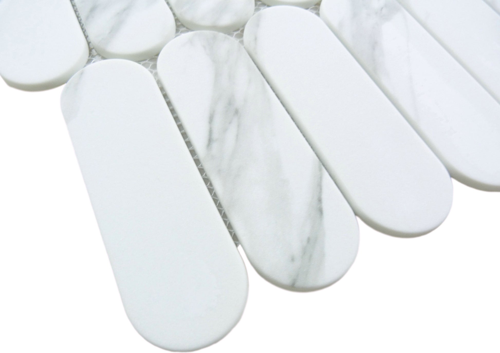 Paneria Cannoli Grey 2x6 Recycled Matte Glass Tile Euro Glass
