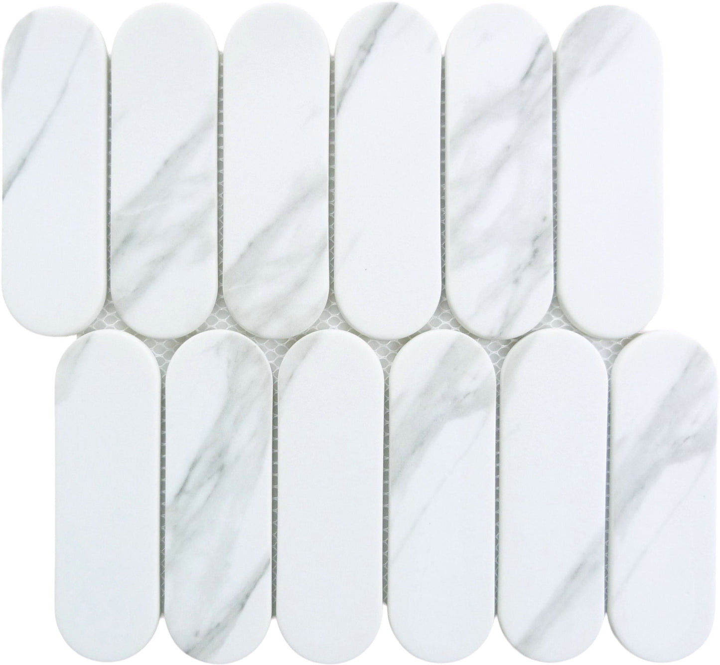 Paneria Cannoli Grey 2x6 Recycled Matte Glass Tile Euro Glass