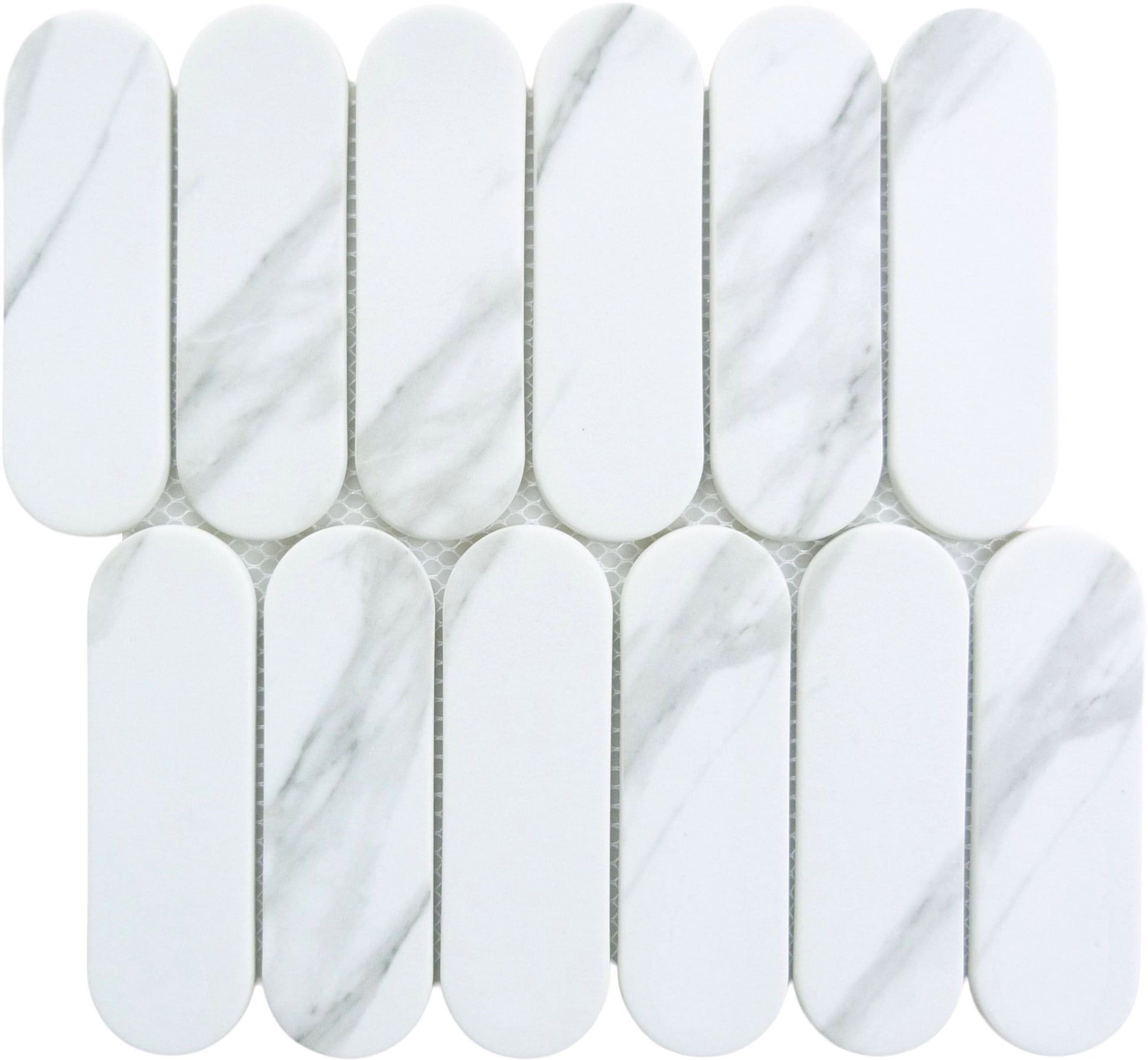 Paneria Cannoli Grey 2x6 Recycled Matte Glass Tile Euro Glass
