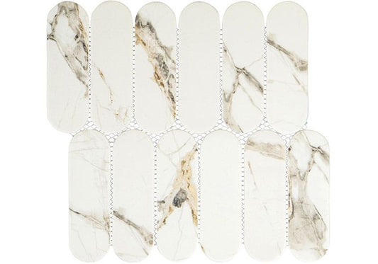 Paneria Tiramisu Beige 1 14/16" x 6 Recycled Matte Glass Tile Euro Glass