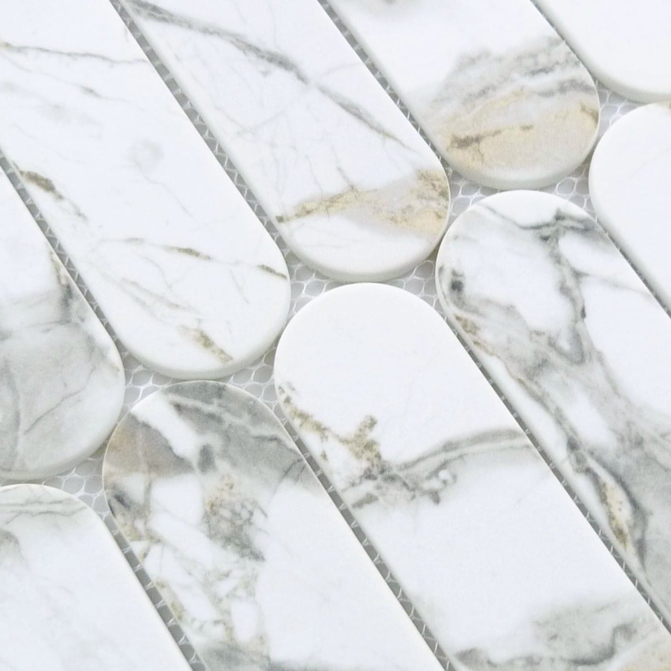 Paneria Tiramisu Beige 2x6 Recycled Matte Glass Tile Euro Glass