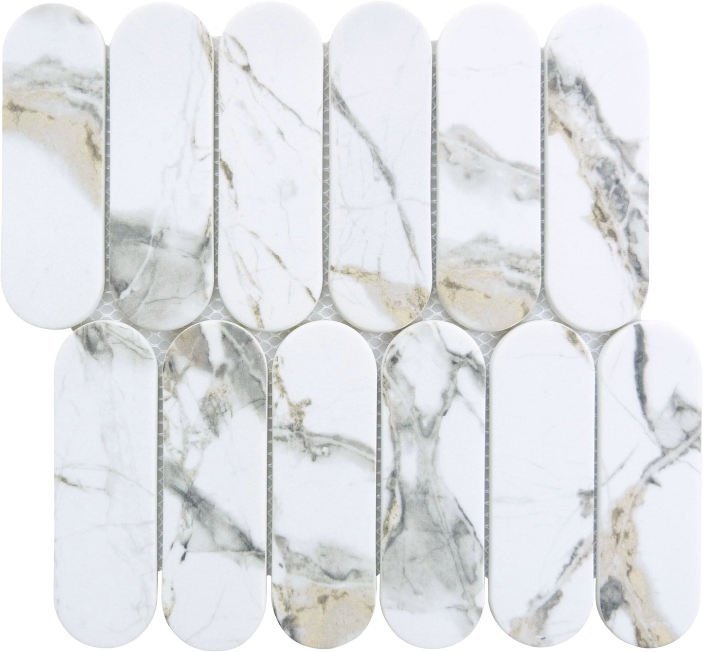 Paneria Tiramisu Beige 2x6 Recycled Matte Glass Tile Euro Glass