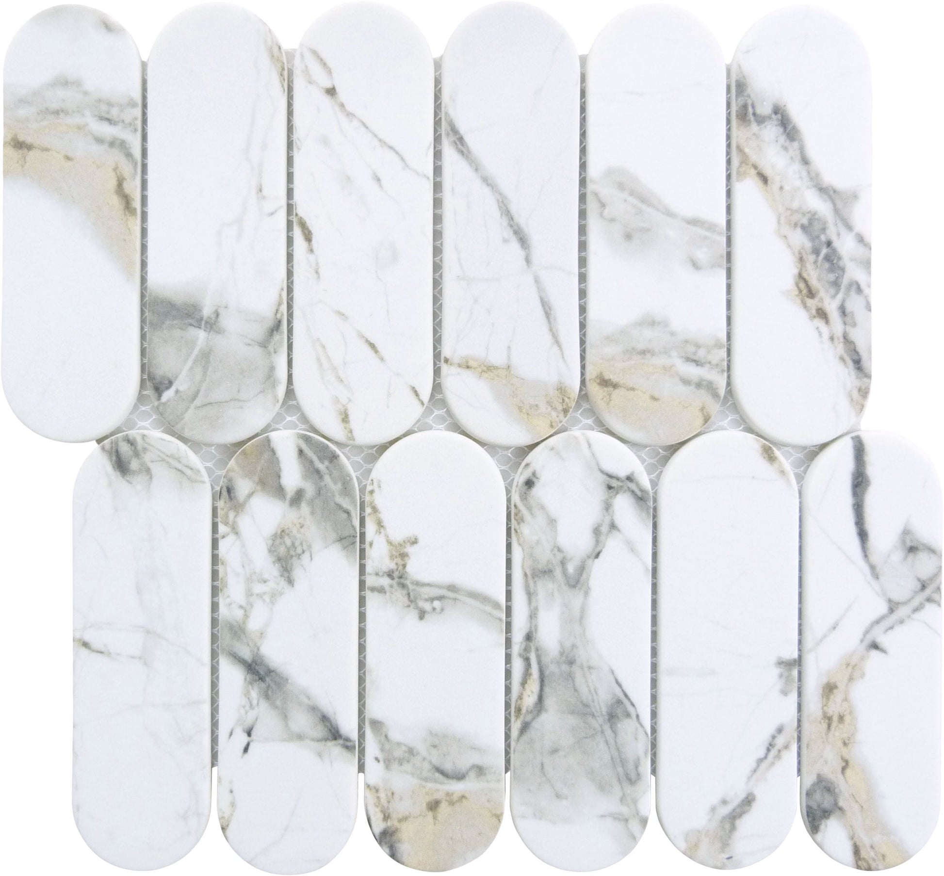 Paneria Tiramisu Beige 2x6 Recycled Matte Glass Tile Euro Glass